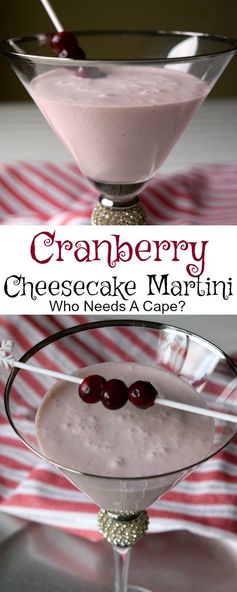 Cranberry Cheesecake Martini