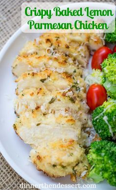 Crispy Baked Lemon Parmesan Chicken