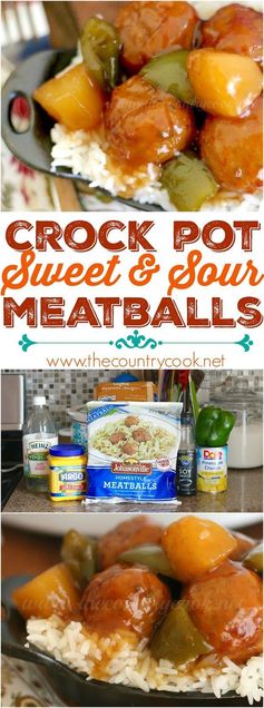 Crock Pot Sweet & Sour Meatballs