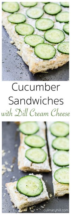 Cucumber Sandwiches with Dill Cream Cheese