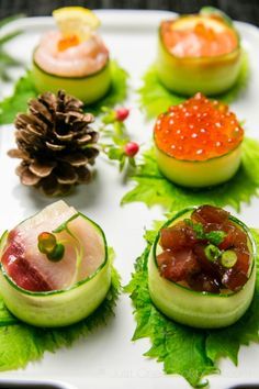Cucumber Wrapped Sushi