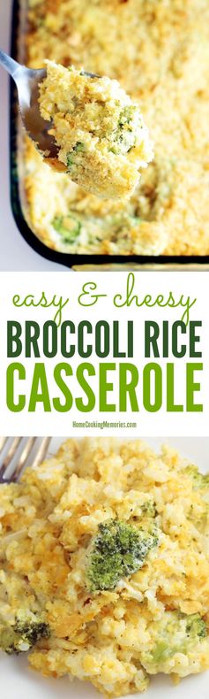 Easy Broccoli Rice Casserole