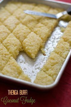 Easy Coconut Burfi or Thenga Burfi, Soft and Fudgy Burfi