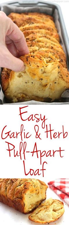 Easy Garlic and Herb Pull-Apart Loaf