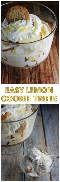 Easy Lemon Cookie Trifle