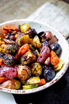 Easy Roasted Vegetables with Honey and Balsamic Syrup