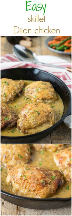 Easy skillet Dijon chicken