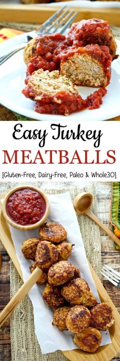 Easy Turkey Meatballs (Whole30