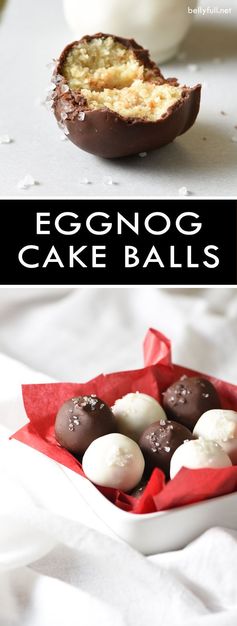Eggnog Cake Balls