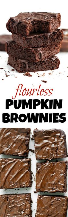 Flourless Pumpkin Brownies