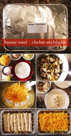 Freezer meal :: chicken enchiladas