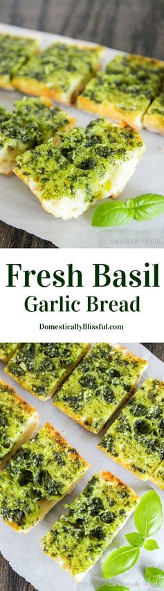 Fresh Basil Garlic Bread