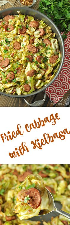 Fried Cabbage with Kielbasa – Low Carb, Gluten Free