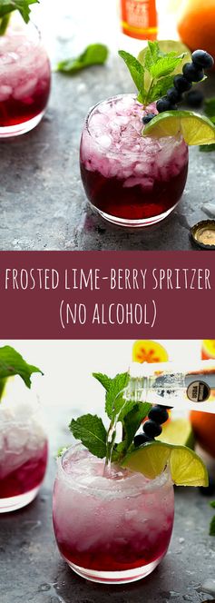 Frosted Lime-Berry Spritzer (Flavored Water