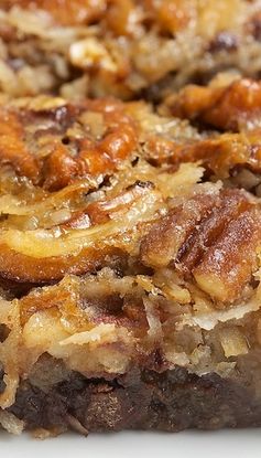 German Chocolate Pecan Pie Bars