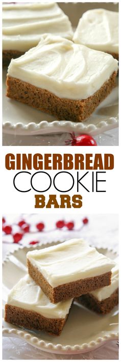 Gingerbread Cookie Bars