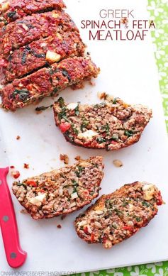 Greek Spinach & Feta Meatloaf