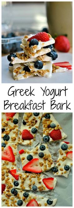 Greek Yogurt Breakfast Bark