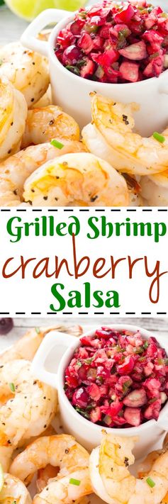 Grilled Shrimp with Cranberry Salsa