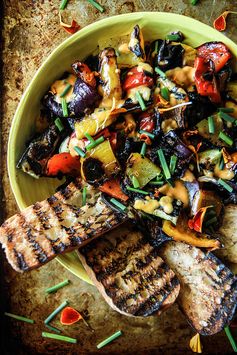 Grilled Vegetable Salad with Roasted Tomato Vinaigrette