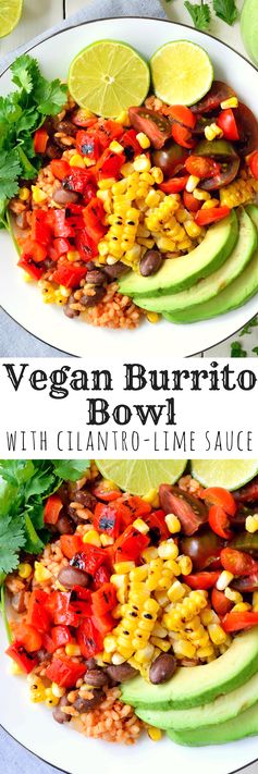 Grilled Veggie Vegan Burrito Bowl