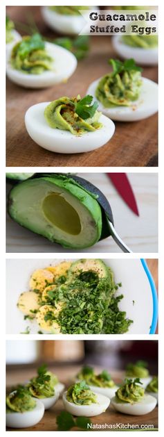 Guacamole Stuffed Eggs