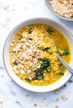 Healing Turmeric Soup with Lentil and Farro