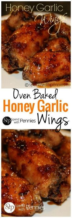 Honey Garlic Wings (Oven Baked