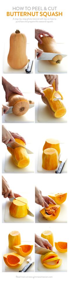 How To Peel and Cut A Butternut Squash