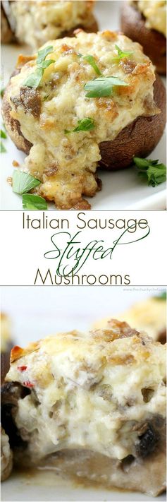 Italian Sausage Stuffed Mushrooms