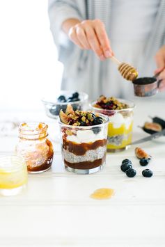 Jammy Chia & Yogurt Parfaits