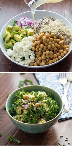 Kale Barley Salad with Feta and a Honey-Lemon Vinaigrette (Video