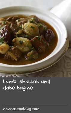 Lamb, shallot and date tagine