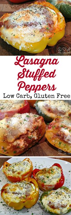 Lasagna Stuffed Peppers – Low Carb, Gluten-Free