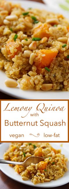 Lemony Quinoa with Butternut Squash