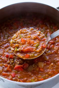 Lentil Stuffed Pepper Soup