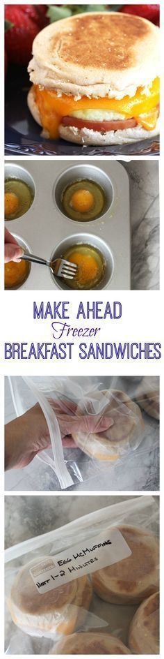 Make Ahead Freezer Breakfast Sandwiches