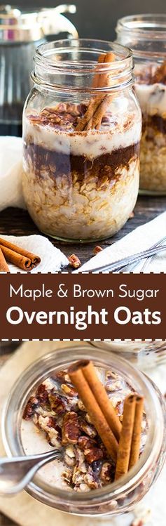 Maple, Brown Sugar and Cinnamon Overnight Oats