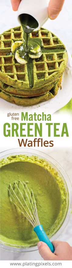 Matcha Green Tea Waffles