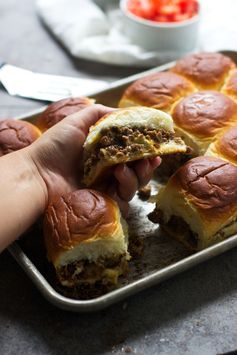 Melt-In-Your-Mouth Chopped Cheeseburger Sliders