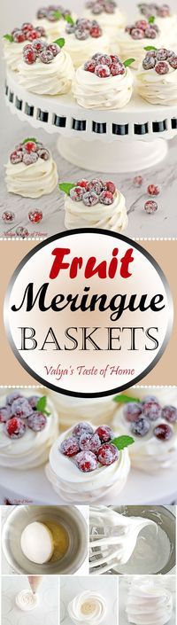 Meringue Fruit Baskets