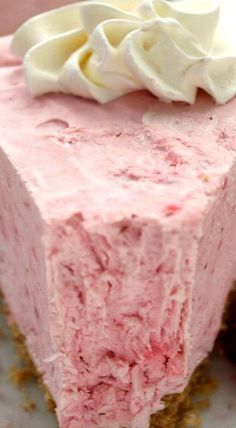 No Bake Strawberry Cheesecake