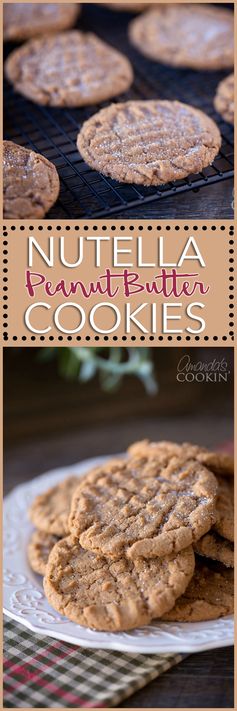 Nutella Peanut Butter Cookies