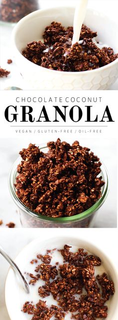 Oil-Free Chocolate Coconut Granola