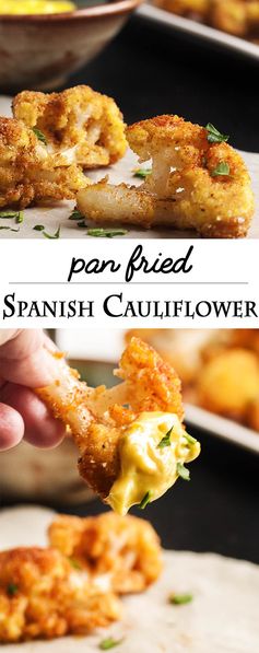 Pan Fried Spanish Cauliflower Tapas