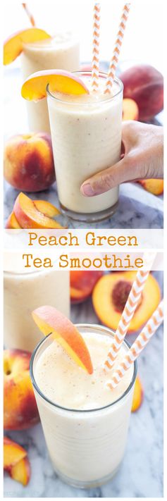 Peach Green Tea Smoothie