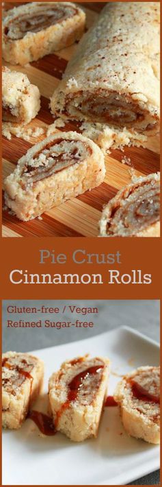 Pie Crust Cinnamon Rolls (Gluten-Free, Vegan