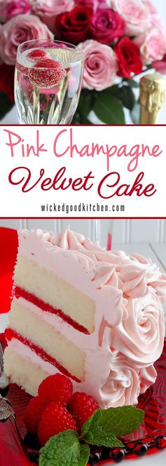 Pink Champagne Velvet Layer Cake