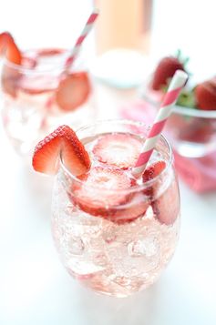 Pink Strawberry Sangria