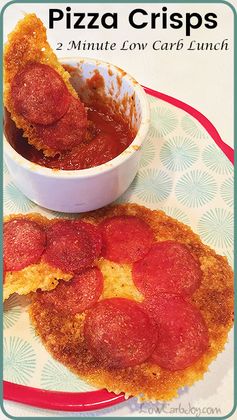 Pizza Crisps ~ 2 Minute Low Carb Lunch